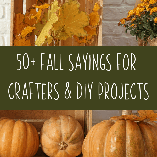 50+ Fall Sayings for Crafters - Silhouette and Cricut - Portrait, Cameo, Explore, Maker, Joy - by cuttingforbusiness.com.