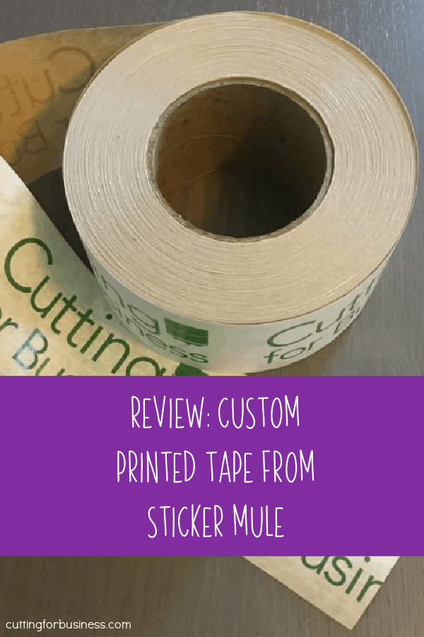Review: Custom Printed Tape from Sticker Mule - A good way to brand packages in your craft business - by cuttingforbusiness.com.