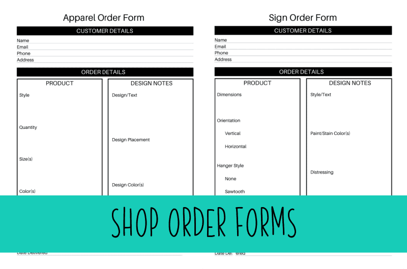 Shop Order Forms - cuttingforbusiness.com