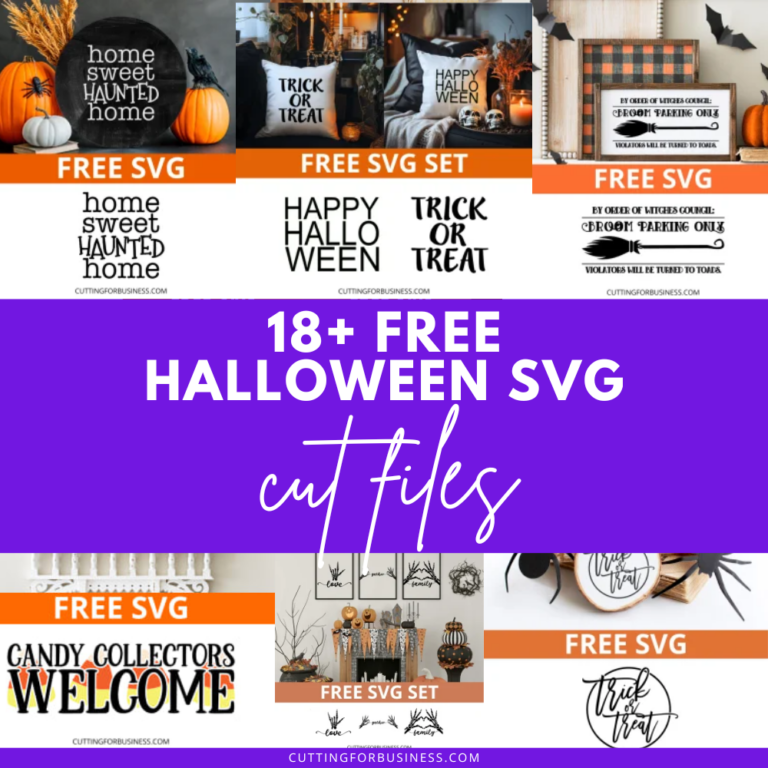 18 Free Halloween SVG Cut Files with Commercial Use