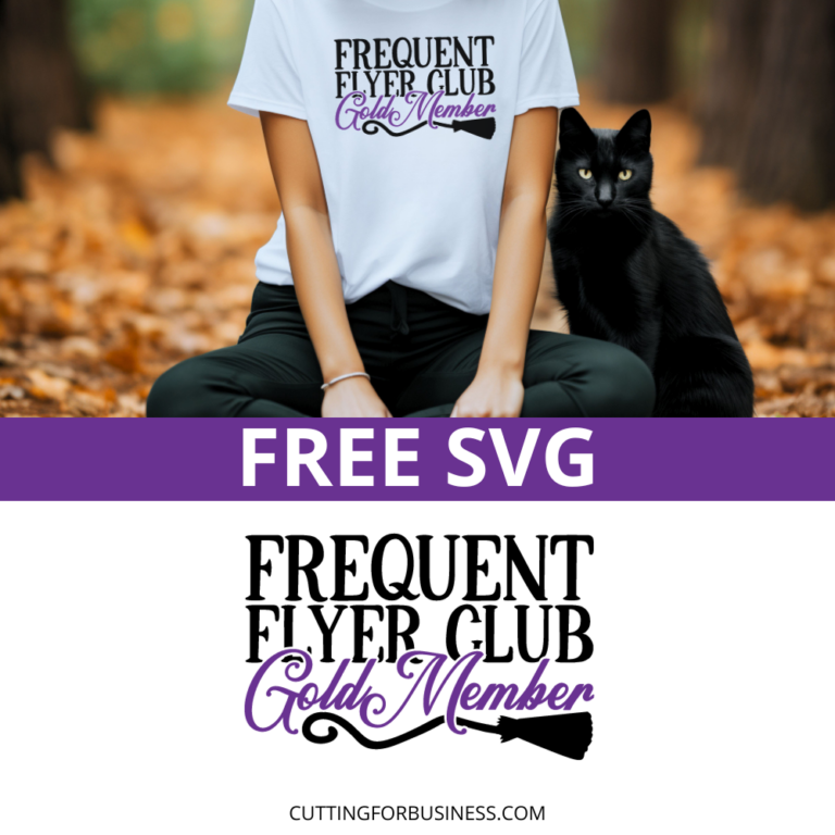 Free Frequent Flyer Club SVG for Halloween