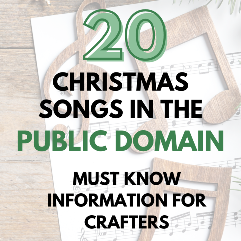20 Christmas Songs in the Public Domain for Crafters to Use