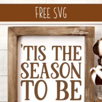 Free SVG 'Tis the Season to be Thankful' Fall - Thanksgiving - Christmas Cut File for Silhouette or Cricut (Portrait, Cameo, Curio or Explore, Maker, Joy) - by cuttingforbusiness.com.