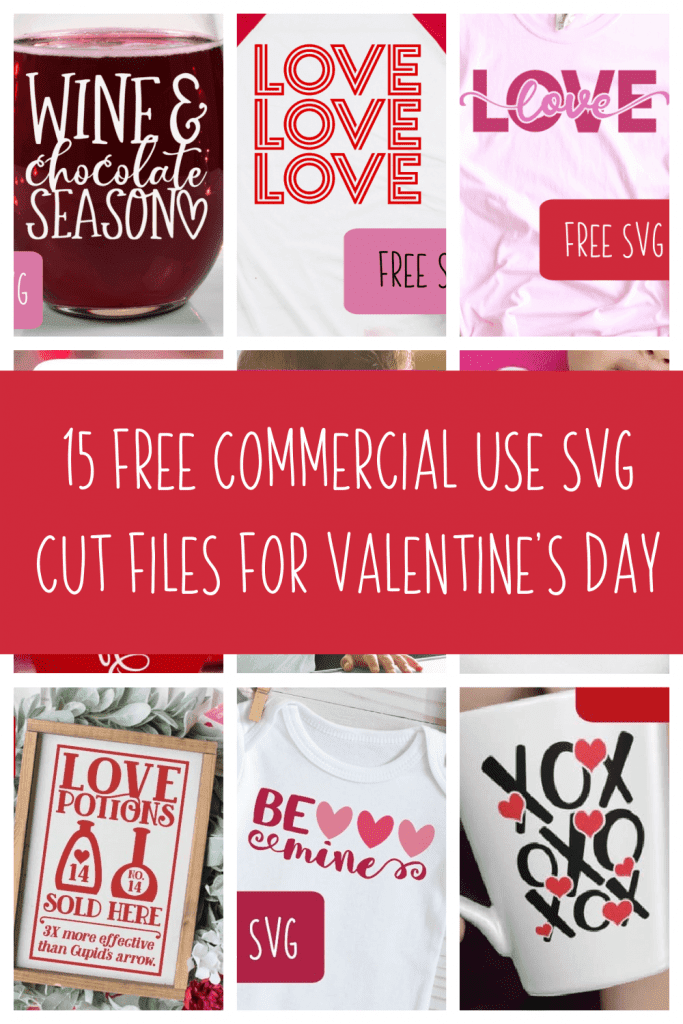 15 Free Commercial Use SVG Cut Files for Valentine's Day - Silhouette Portrait, Cameo, Curio, Mint - Cricut Explore, Maker, Joy - by cuttingforbusiness.com.