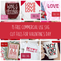15 Free Commercial Use SVG Cut Files for Valentine's Day - Silhouette Portrait, Cameo, Curio, Mint - Cricut Explore, Maker, Joy - by cuttingforbusiness.com.