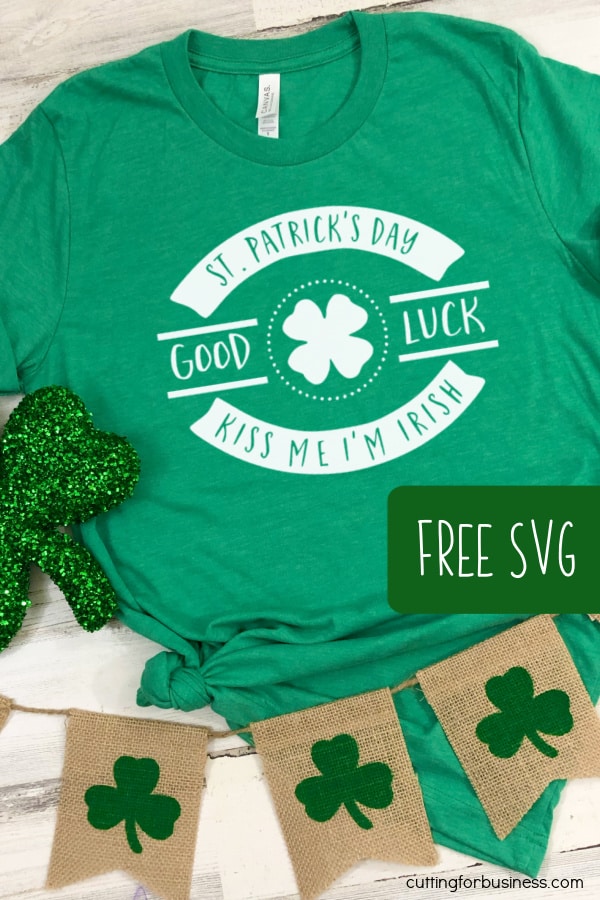 Free St. Patrick's Day SVG for Silhouette and Cricut (Cameo, Portrait, Maker, Joy) - by cuttingforbusiness.com