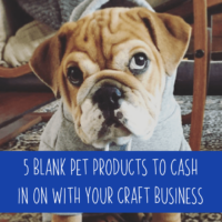 5 Blank Pet Products to Cash in on With Your Craft Business - Silhouette Portrait, Cameo, Curio, Mint or Cricut Explore, Maker, Joy - by cuttingforbusiness.com.
