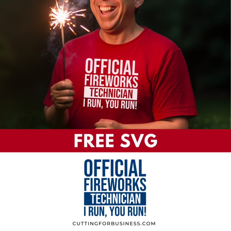 Free July 4th SVG – Fireworks Technician