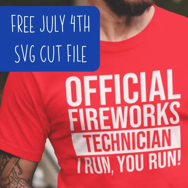 Free SVG July 4 Cut File for Silhouette Portrait or Cameo and Cricut Explore, Maker, or Joy - by cuttingforbusiness.com.