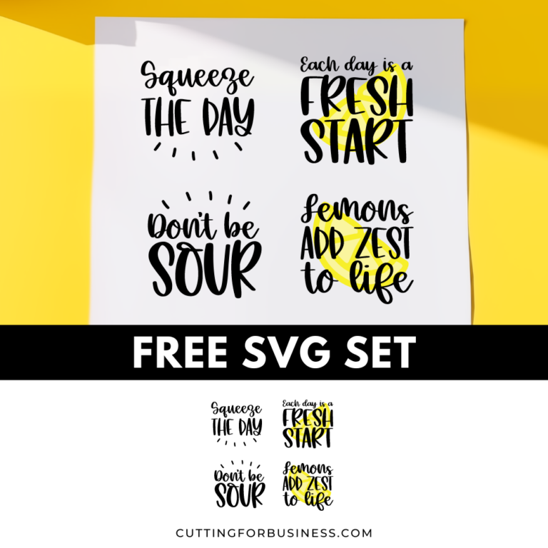 Free Lemon SVG Set