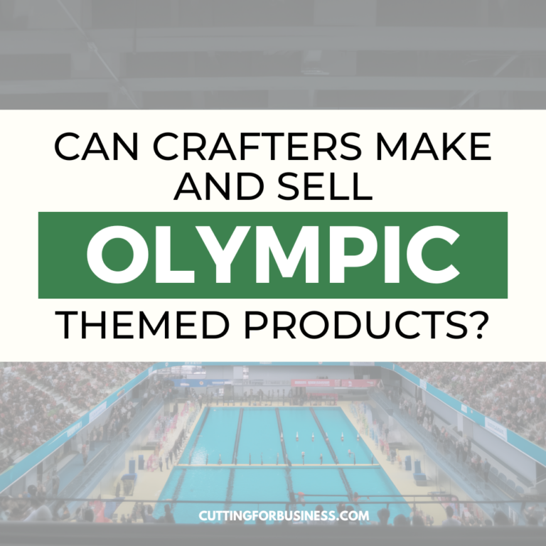 Can Crafters Make and Sell Olympic Themed Products?