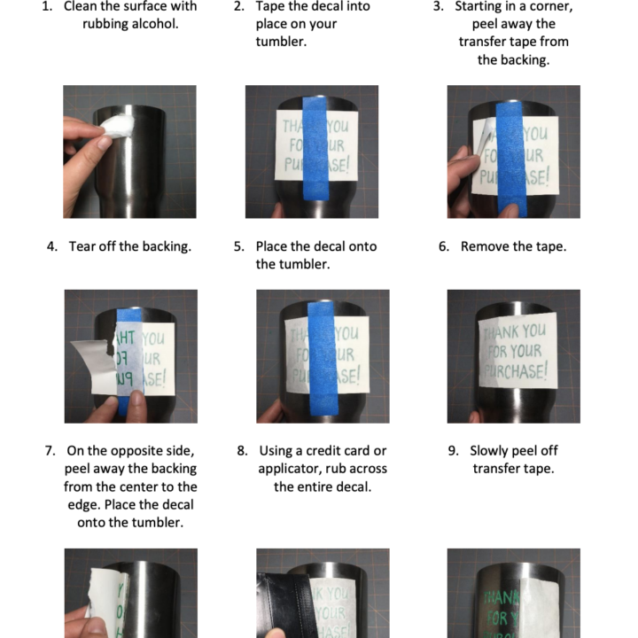 DIY Vinyl Application Instructions Cutting for Business