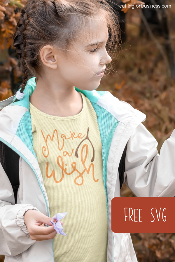Free SVG - Make a Wish - Wishbone - Thanksgiving - Fall - Silhouette & Cricut - Portrait, Cameo, Curio, Mint, Maker, Explore, Joy - by cuttingforbusiness.com.