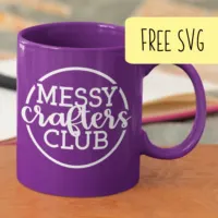 Free Messy Crafters Club SVG Cut File for Silhouette or Cricut - Including Portrait, Cameo, Curio, Mint, Explore, Maker, and Joy - by cuttingforbusiness.com