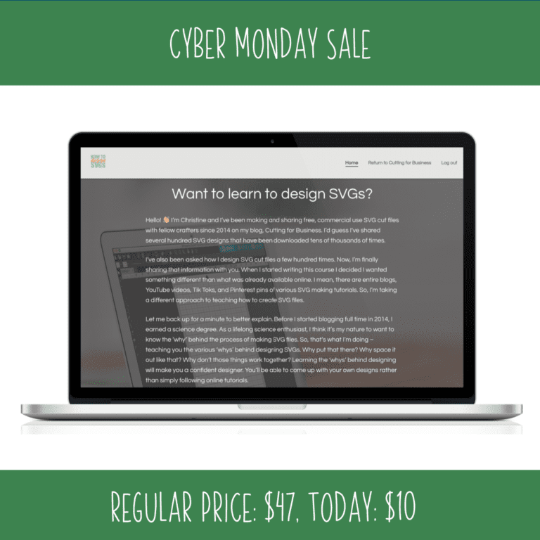 Cyber Monday: $10 SVG Design Course