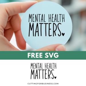 Free Mental Health Matters SVG