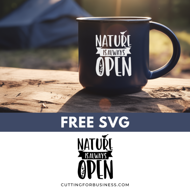 Free Camping SVG – Nature is Always Open