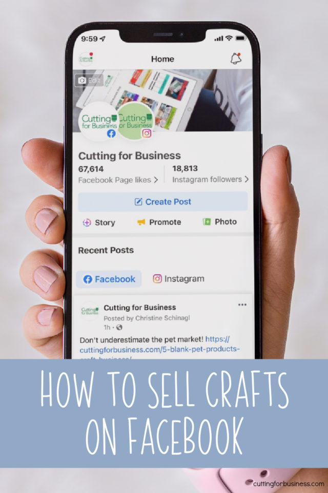 How to Sell Crafts on Facebook Cutting for Business