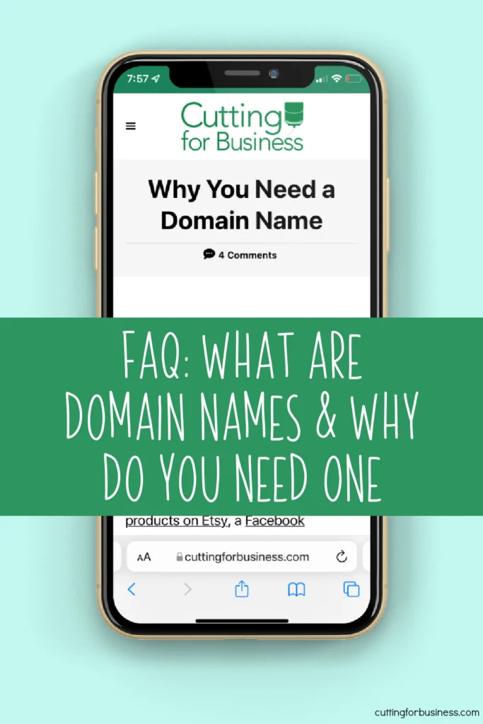 FAQ: What is a Domain Name & Why Do You Need One? - Small Business Owners - cuttingforbusiness.com.
