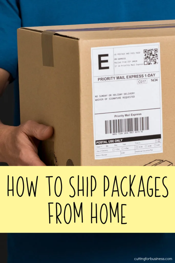 How to Ship Packages from Home in Your Silhouette or Cricut Small Business - cuttingforbusiness.com.