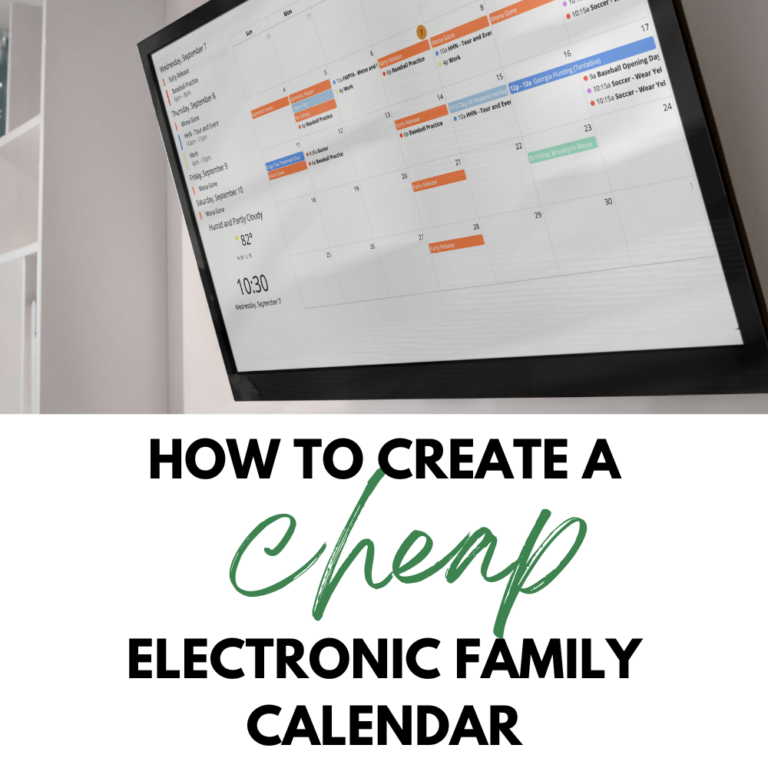 How to Create an Electronic Calendar for Family or Small Business