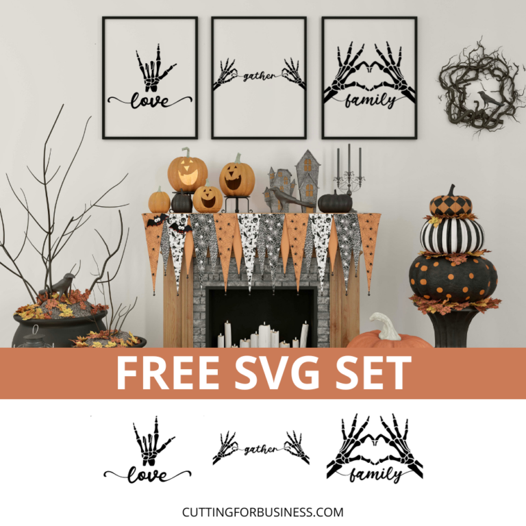 Free Farmhouse Skeleton Hands SVG