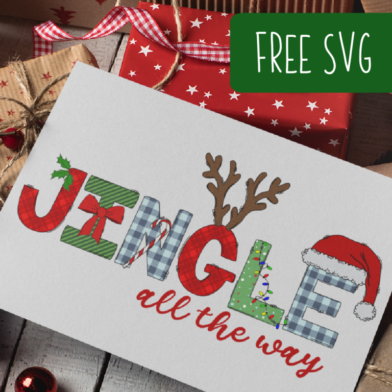 Free Christmas Jingle All the Way Printable Sublimation SVG