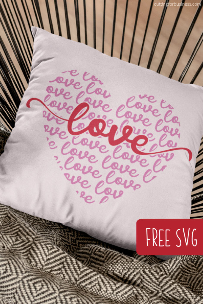 Free Valentine's Day Heart SVG cut file for Silhouette, Cricut, Juliet, Glowforge, and xTool - cuttingforbusiness.com.