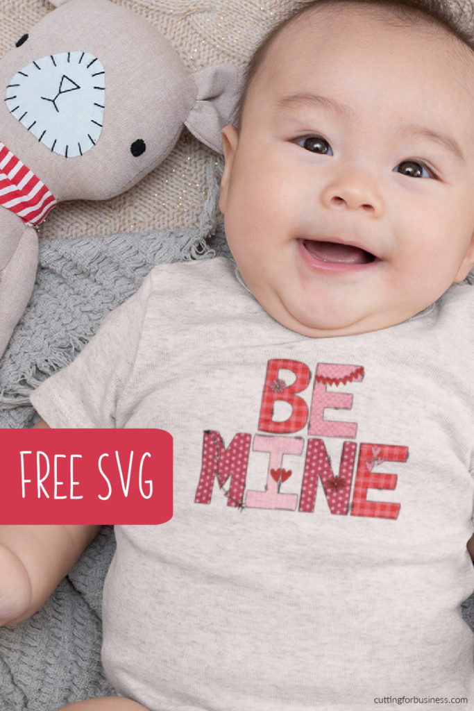 Free Be Mine SVG - Valentine's Day - Printable - Sublimation - cuttingforbusiness.com.