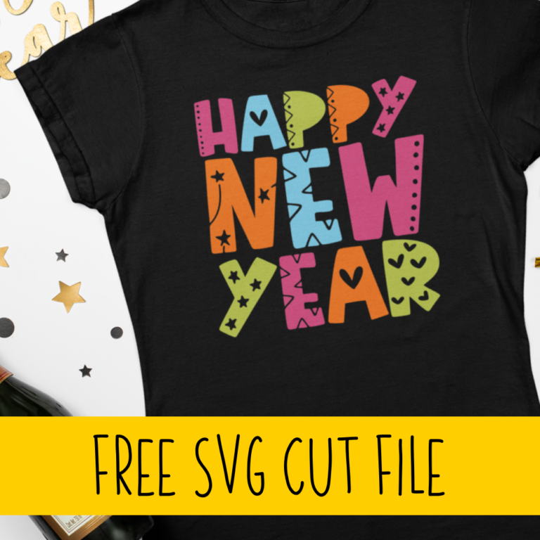 Free Happy New Year SVG Cut File
