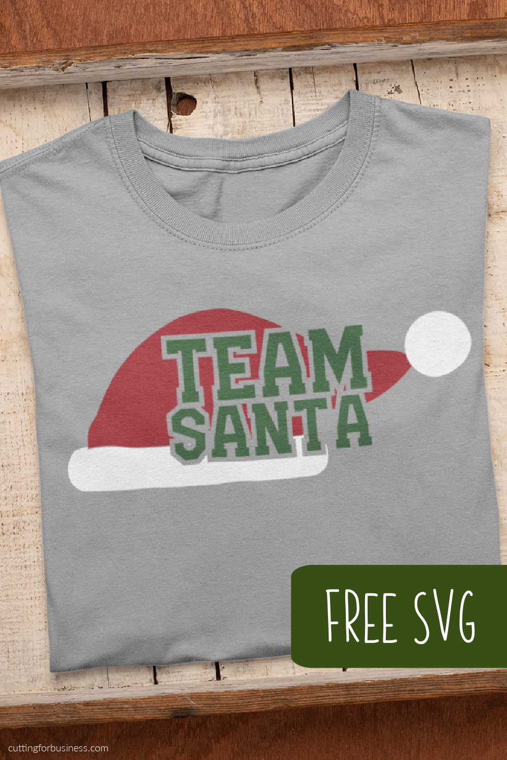 Free Team Santa SVG Christmas Cut File Cutting for Business