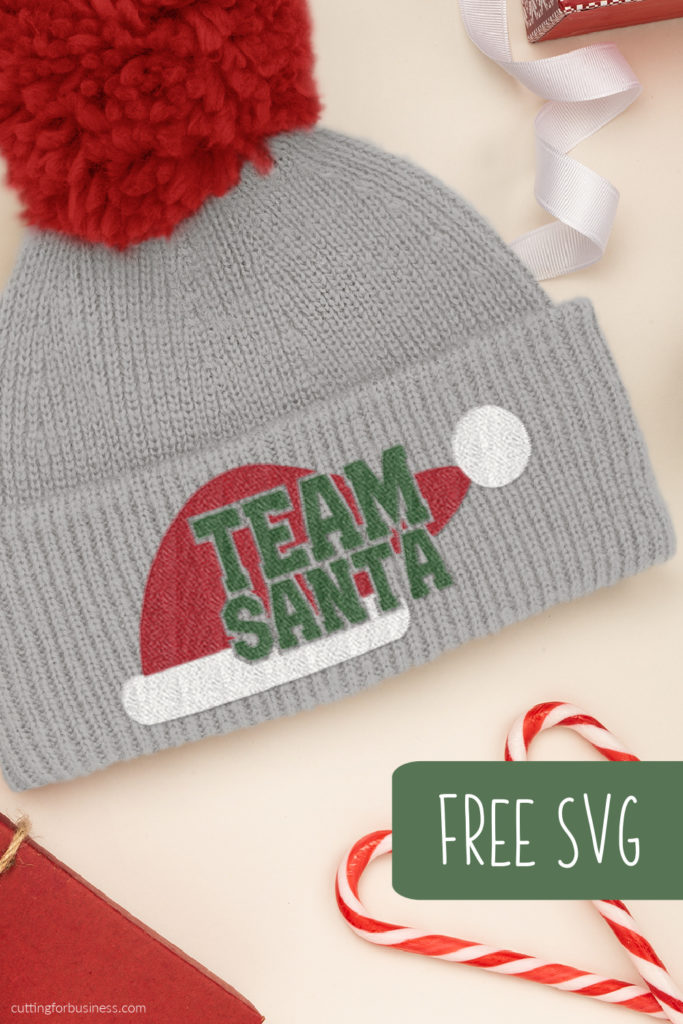 Free Commercial Use Team Santa SVG for Silhouette or Cricut - cuttingforbusiness.com.