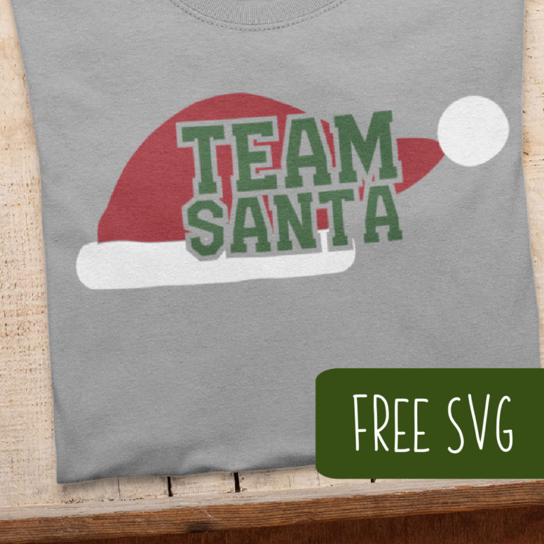 Free Team Santa SVG Christmas Cut File
