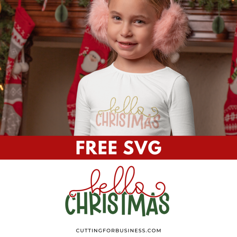 Free Hello Christmas SVG