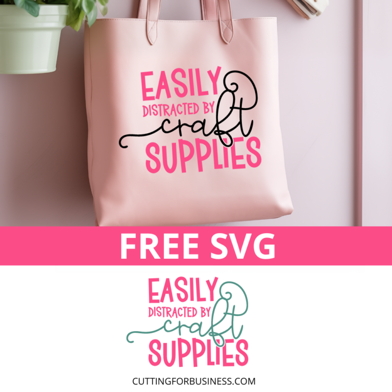 Free SVG – Easily Distracted by Craft Supplies