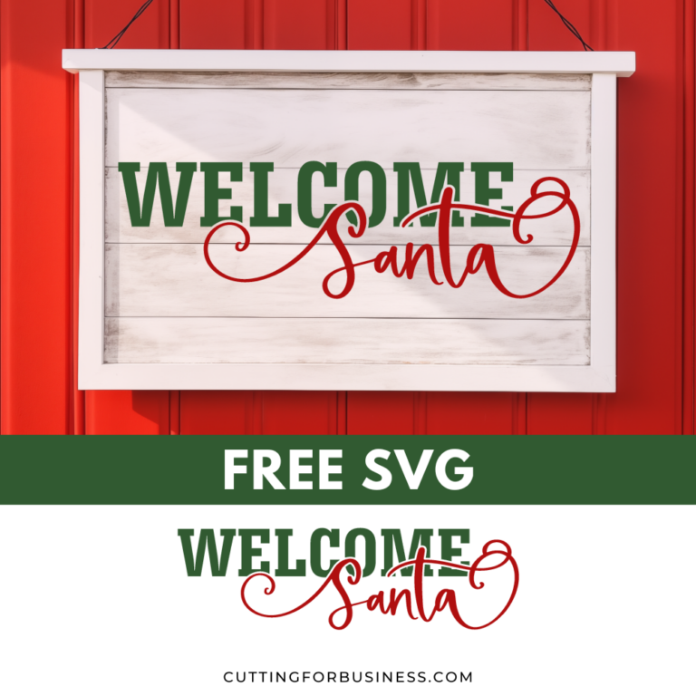 Free Welcome Santa Christmas SVG