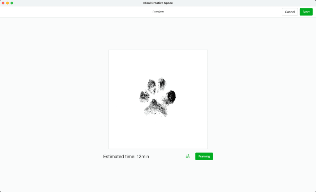 xTool M1 Tutorial: Engraved Pet Paw Print Jewelry - Processing - cuttingforbusiness.com