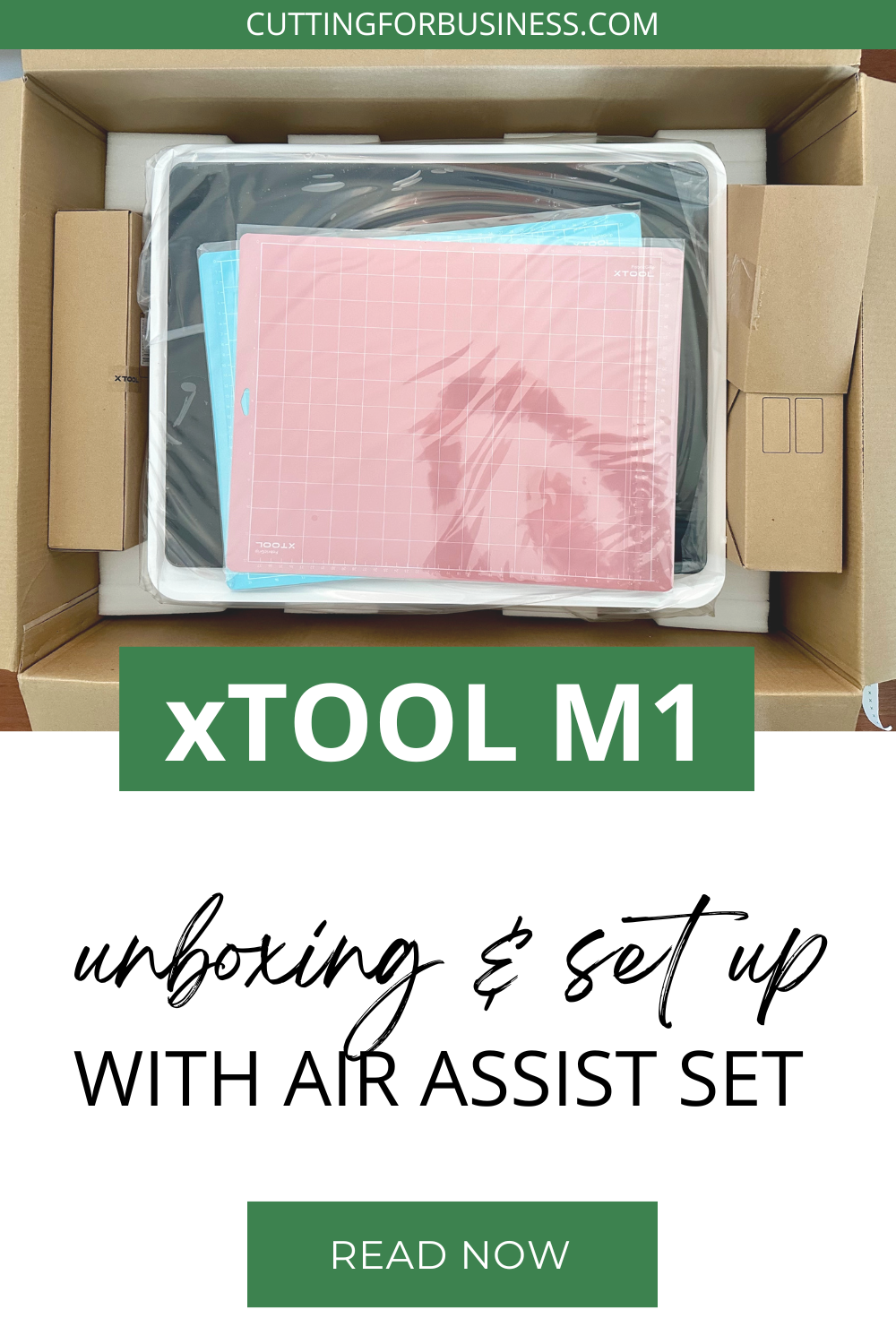 xTool M1 Set Up - Includes set up of the Air Assist Set - cuttingforbusiness.com. 