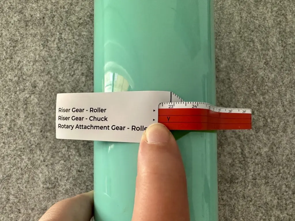 Tutorial: Engraved Tumblers with xTool - Measure tumbler - by cuttingforbusiness.com.