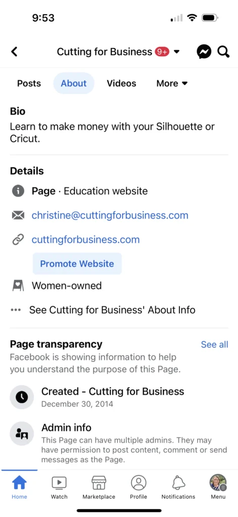 Tutorial: How to Add a Diverse Business Category on Facebook - Screenshot 6 (Mobile) - cuttingforbusiness.com.