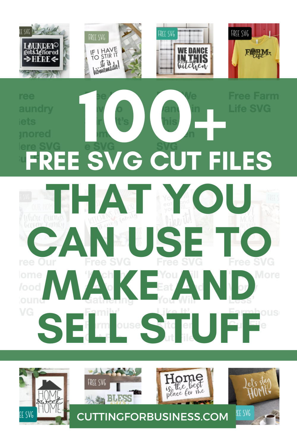 100+ free commercial use cut files for Silhouette, Cricut, Brother, Juliet, Romeo, and xTool - cuttingforbusiness.com.