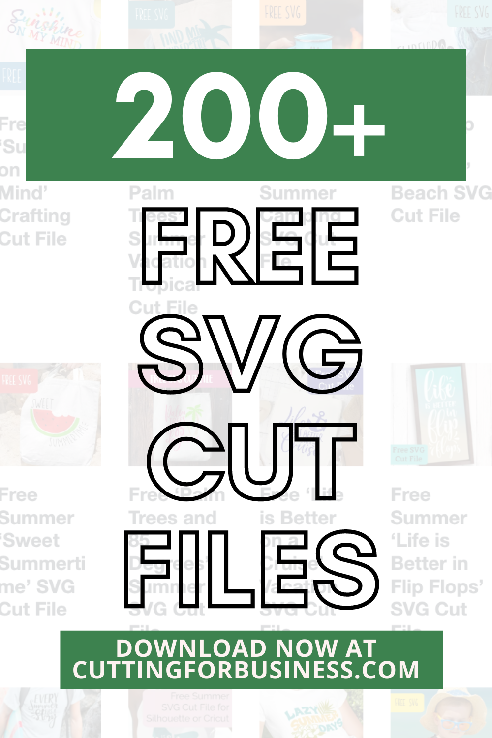 200+ Free Commercial Use Cut Files for Silhouette, Cricut, Glowforge, xTool, Juliet, and more - cuttingforbusiness.com.