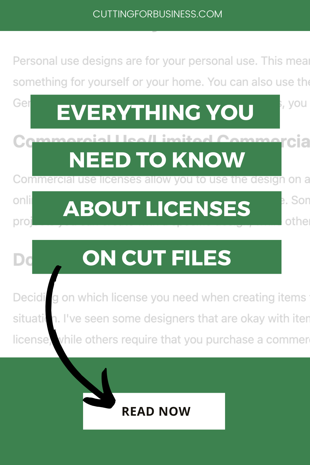 FAQ: Licenses on Cut Files, Designs, and Fonts for crafters - by cuttingforbusiness.com.