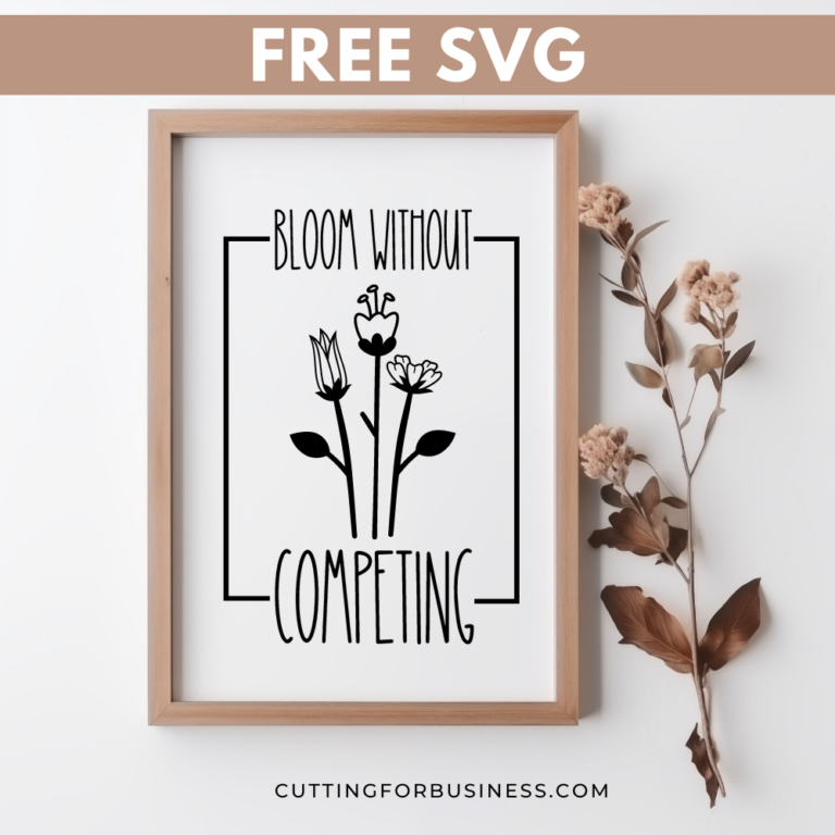 Free Spring SVG Bloom Without Competing