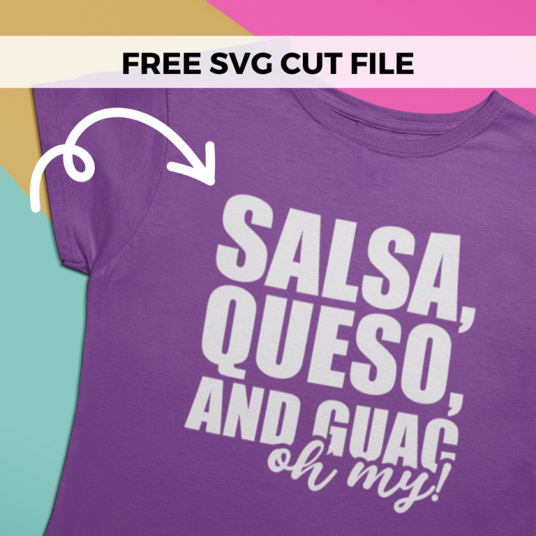 Free Salsa Queso and Guac Oh My SVG Cut File