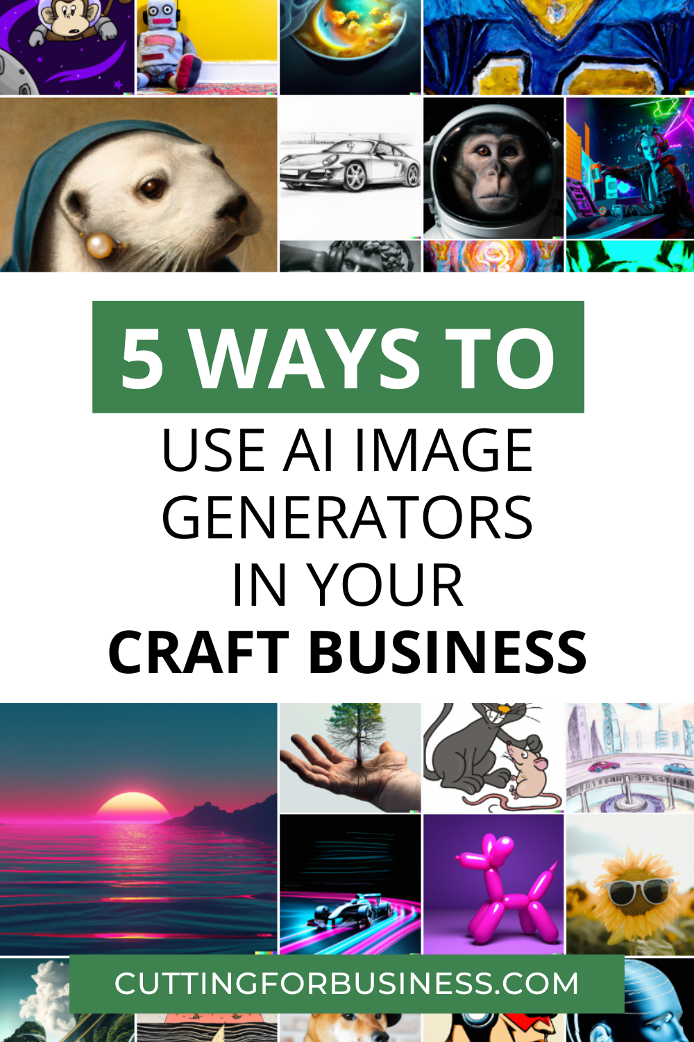 5 Ways to Use Dall-E 2 in Your Craft Business - AI Image Generators - cuttingforbusiness.com.