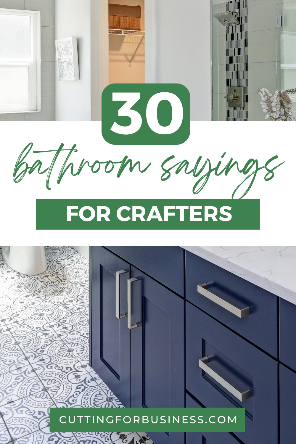 30+ Funny Bathroom Sayings for Crafters - cuttingforbusiness.com.