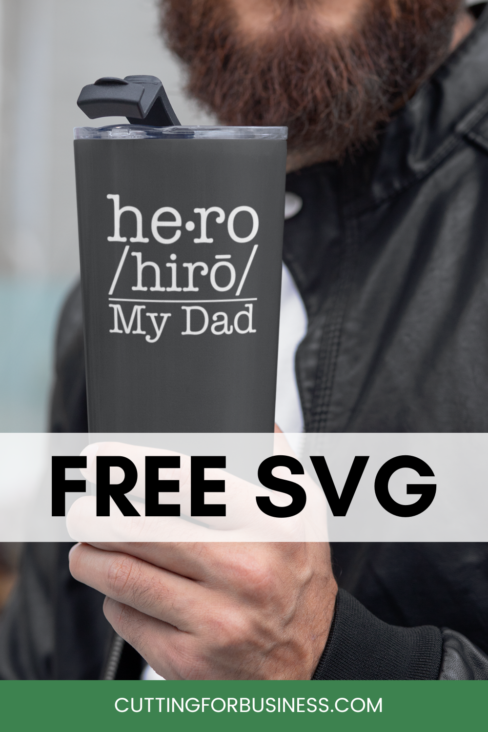 Free Father's Day SVG Dad My Hero Cut File - cuttingforbusiness.com.