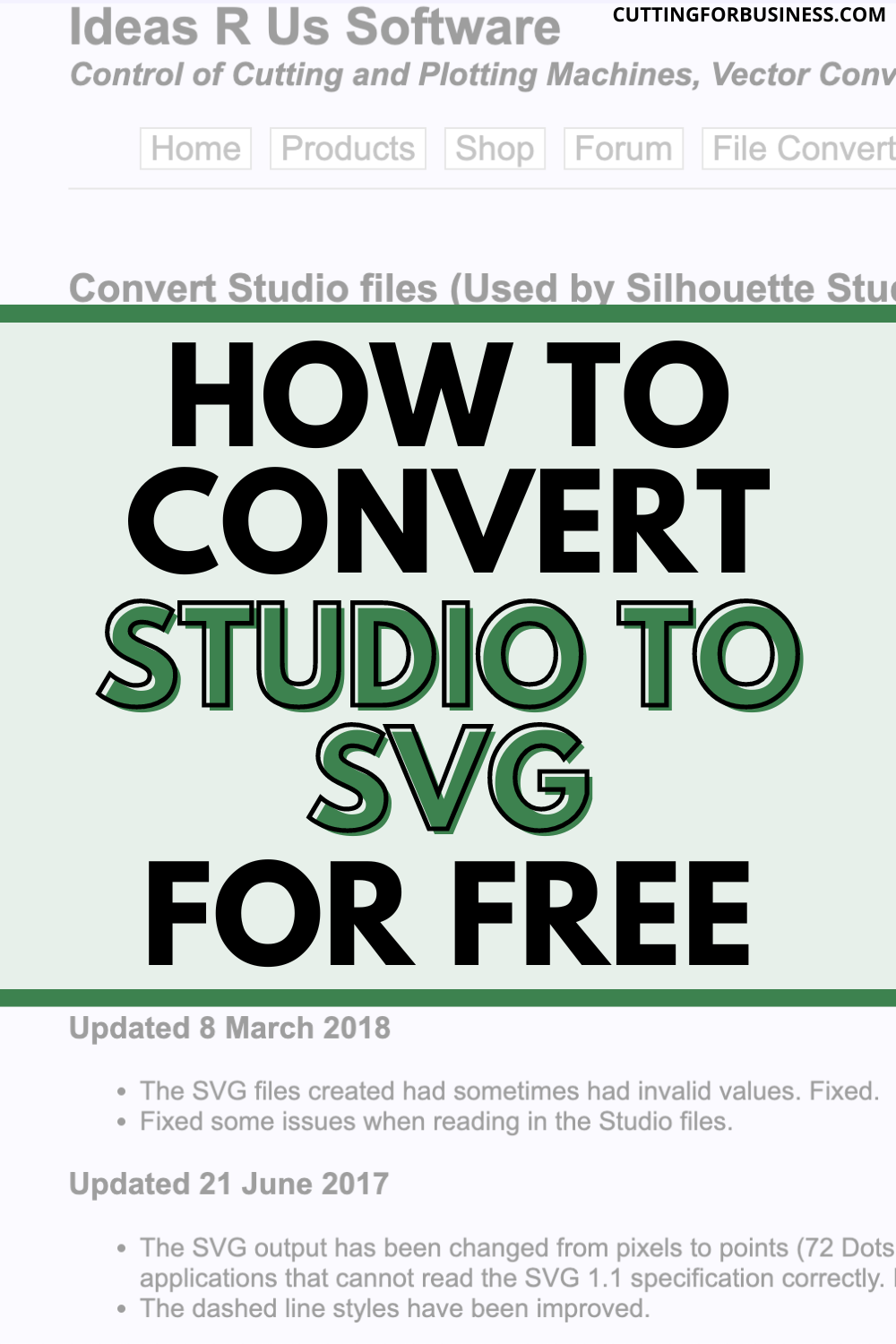 How to Convert Studio3 to SVG for Free - cuttingforbusiness.com.