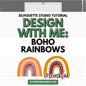 Silhouette Studio Tutorial: Abstract Boho Rainbow SVG